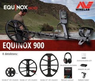 Detektor kovů Equinox 900 +15" CÍVKA ZDARMA